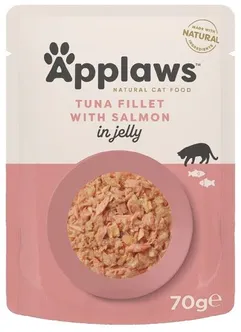 MÄRGTOIT APPLAWS KASSIDELE TUUNIKALAFILEE/LÕHEGA ŽELEES 70G