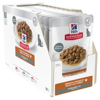 MÄRGTOIT HILLS KASSIDELE YOUNG STERILISED KALKUNIGA 12X85G