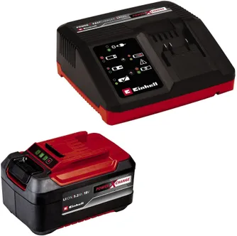 AKU STARDIKOMPLEKT EINHELL 18V 5,2 AH JA 3A LAADIJA PXC PLUS