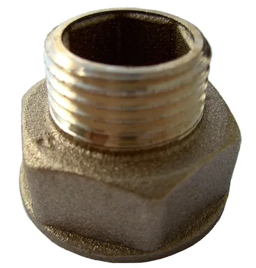 ÜLEMINEKUNIPPEL MESSING 1/2"VKX3/4"SK