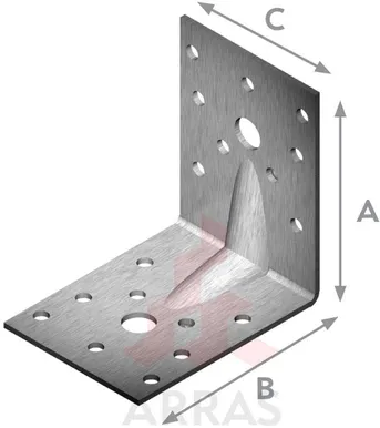 NAELUTUSNURK ARRAS 70X70X55X2,0 TUGEVDATUD
