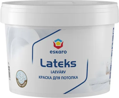 LAEVÄRV ESKARO LATEKS 2,5L VALGE TÄISMATT