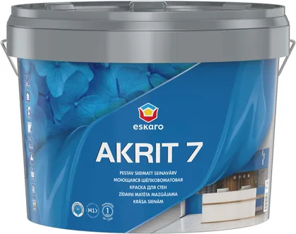 SEINAVÄRV ESKARO AKRIT 7 9,5L VALGE SIIDMATT