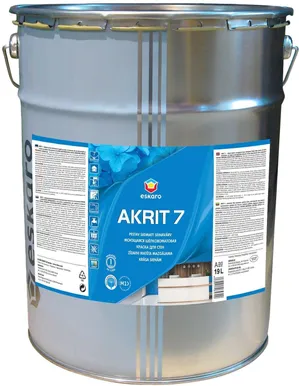 SEINAVÄRV ESKARO AKRIT 7 19L VALGE SIIDMATT