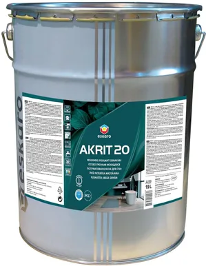 SEINAVÄRV ESKARO AKRIT 20 19L VALGE POOLMATT