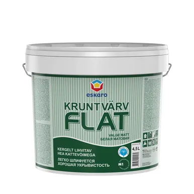 KRUNTVÄRV ESKARO FLAT 4,5L VALGE TÄISMATT