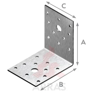 NAELUTUSNURK ARRAS 50X50X55X2,5 ZN