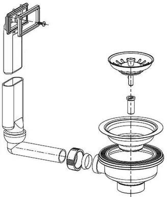 ÄRAVOOLUPESA KÖÖGIVALAMULE 3 1/2" VERTIKAALNE ÜLEJOOKS KÄSITSI
