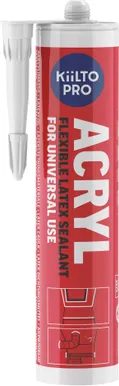 AKRÜÜLHERMEETIK KIILTO ACRYL 310ML VALGE VÄRVITAV