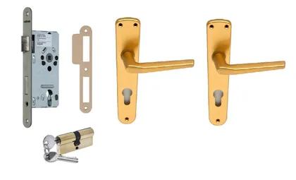 LUKUKOMPLEKT VASAK MESSING E114 L ECO F3