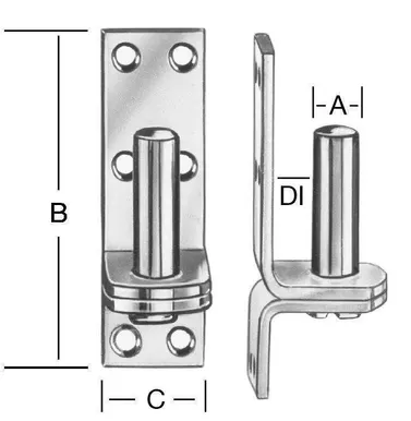 VÄRAVAHINGE VASTUS 10X81X30 ZN