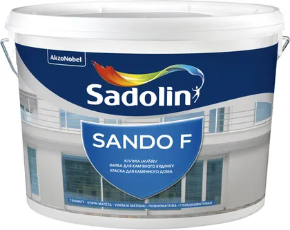 KIVIFASSAADIVÄRV SADOLIN SANDO F 5L VALGE TÄISMATT