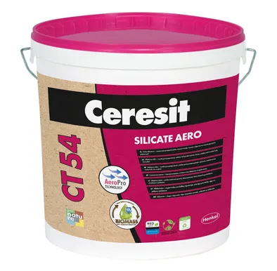 KIVIFASSAADIVÄRV CERESIT CT 54 SILICATE AERO 15L VALGE