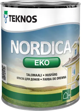 PUITFASSAADIVÄRV TEKNOS NORDICA EKO 0,9L VALGE LÄIKIV
