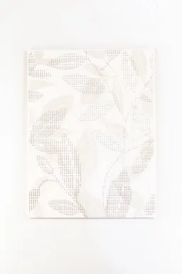 KERAAMILINE DEKOORPLAAT 25X33CMM, PILT REMIX WHITE W