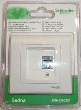 TEL+ARVUTIPESA RJ11+RJ45 UTP KAT 5E VALGE PP SEDNA