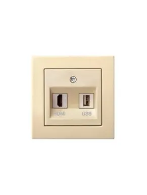 PISTIKUPESA HDMI+USB EPSILON RAAMITA