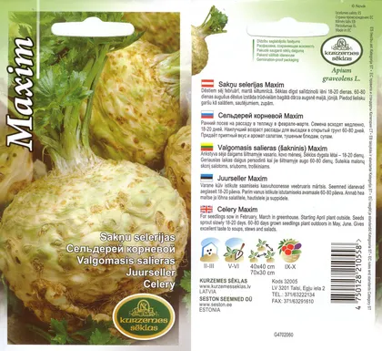 SEEMNED KURZEMES SEKLAS JUURSELLER MAXIM 1G