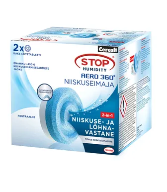 NIISKUSEIMAJA STOP HUMIDITY AERO TÄITETABLETID 2X450G