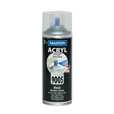 AEROSOOLVÄRV ACRYL JET BLACK 400ML