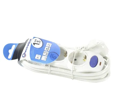 PIKENDUSJUHE 1,5M 3PESA 3X1MM2 VALGE