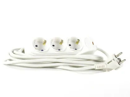 PIKENDUSJUHE 5M 3PESA 3X1,5MM2 VALGE