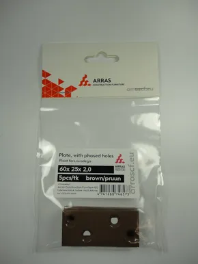 PLAAT 60X25X2,0 FERS.PRUUN 5TK