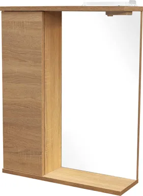 PEEGELKAPP AQUALINE PREMIUM 56X17X70CM VALGUSTIGA HELE TAMM