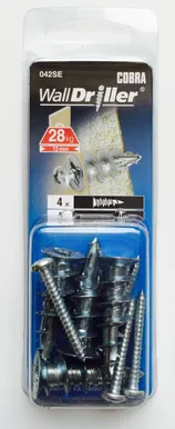 TÜÜBEL KIPSPLAADI W.D.4.0MM 4TK PAKIS METALL 30KG