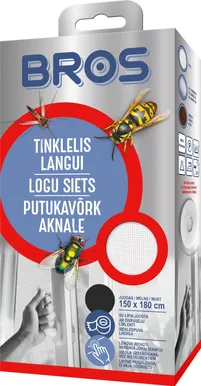 PUTUKAVÕRK BROS AKNALE 150X180CM MUST