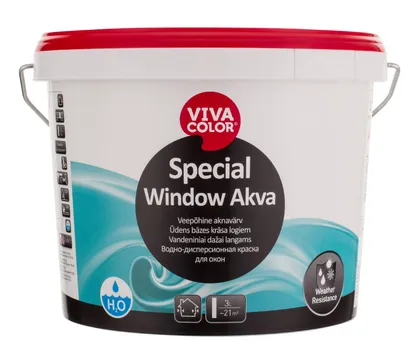 AKNAVÄRV VIVACOLOR SPECIAL WINDOW AKVA 2,7L VALGE POOLLÄIKIV