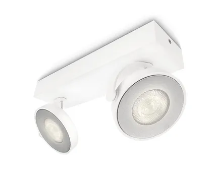 KOHTVALGUSTI CLOCKWORK VALGE 2X4,5W LED PHILIPS