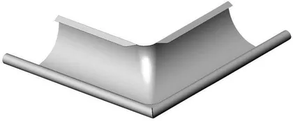 VIHMAVEERENNI NURK VÄLIMINE Ø125MM 90° TUMEPRUUN (RR32)