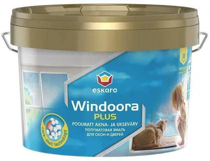 AKNA- JA UKSEVÄRV ESKARO WINDOORA PLUS 2,7L VALGE POOLMATT