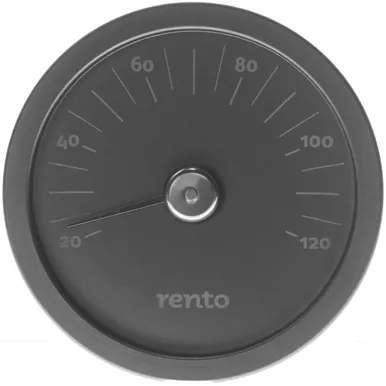 SAUNATERMOMEETER MUST ALUMIINIUM