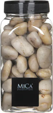 DEKORATIIVKIVID MICA DECORATIONS 7,5X7,5X15,5CM BEEŽ PUDEL 1KG