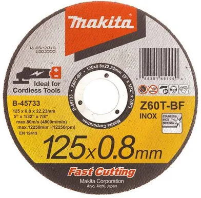 LÕIKEKETAS 125X0,8MM MAKITA RST/ METALL