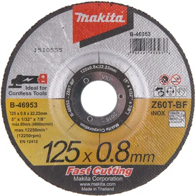 LÕIKEKETAS 125X0,8MM MAKITA RST/ METALL, KAUSS