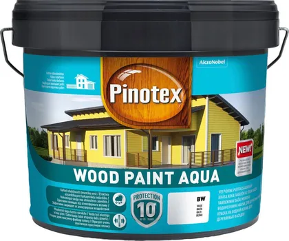 PUIDUVÄRV PINOTEX WOOD PAINT AQUA BW 9L VALGE POOLMATT