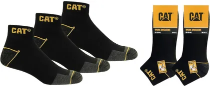 TÖÖSOKID MADALA SÄÄREGA CAT ZCM0508 MUST 39/42 3 PAARI PAKIS