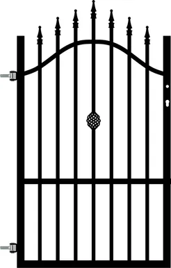 JALGVÄRAV POLBRAM "LAURA" VASAK 0,90X1,50M RAL9005