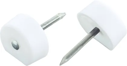 RIIULIPLAADI TUGI SUKI 21MM NAELAGA VALGE PAKIS 40TK