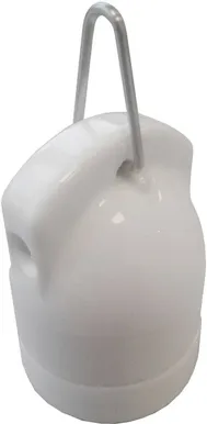 LAMBIPESA FENDE E27 KERAAMILINE VALGE AASAGA