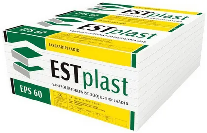 VAHTPLAST ESTPLAST EPS 60 FASSAAD 100MM 12TK/0,72M³/7,2M²