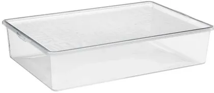 HOIUKAST KAANEGA PLAST TEAM BASIC SHOEBOX 55X36,5X12CM, LÄBIPAISTEV