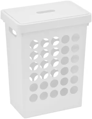 PESUKORV PLAST TEAM SPRINGFIELD RECTANGULAR 33L VALGE