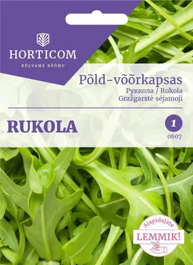 KÖÖGIVILJASEEMNED PÕLD-VÕÕRKAPSAS EHK RUCOLA