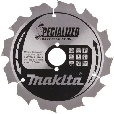 SAEKETAS MAKITA 190X30X2,6MM 12T