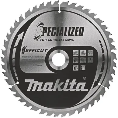 SAEKETAS MAKITA 260X30X2,15MM, T45 EFFICUT