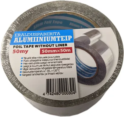 ALUMIINIUMTEIP KAITSEPABERITA 50MMX50M